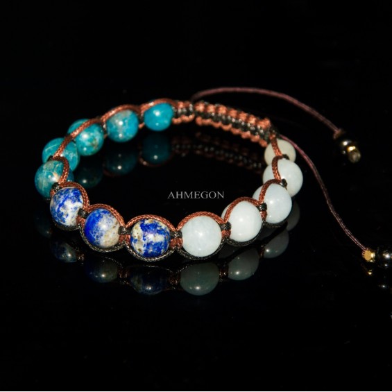 Lapis Lazuli, Apatit ve Akuamarin Taşlı Erkek Bileklik – Zihinsel Netlik, İfade Gücü ve İçsel Sakinlik Lapis Lazuli, Apatit ve Akuamarin Taşlı Erkek Bileklik – Zihinsel Netlik, İfade Gücü ve İçsel Sakinlik