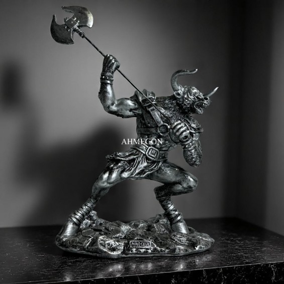Minotaur Biblo Figür Heykel Dekoru Minotaur Biblo Figür Heykel Dekoru