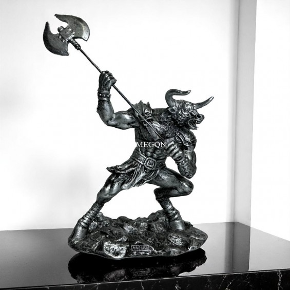 Minotaur Biblo Figür Heykel Dekoru Minotaur Biblo Figür Heykel Dekoru
