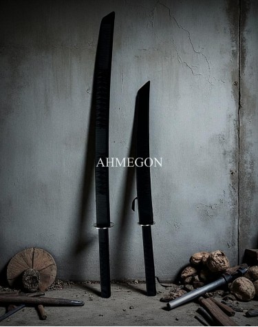 SİYAH KATANA SET 90-70CM SİYAH KATANA SET 90-70CM
