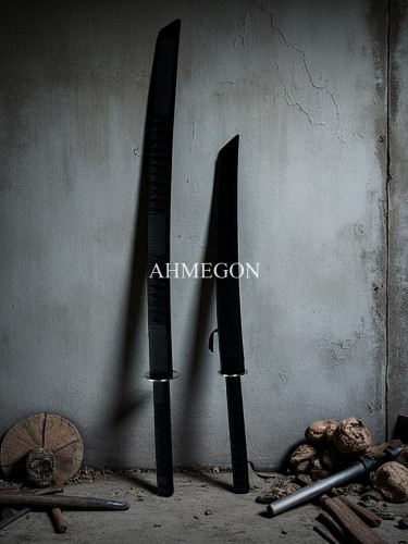 SİYAH KATANA SET 90-70CM SİYAH KATANA SET 90-70CM