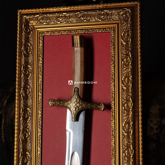 ALTIN KAPLAMA KABARTMA FATİH SULTAN MEHMET KILICI 100CM (TABLOLU)