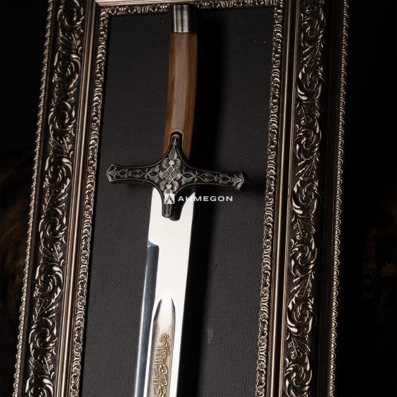ALTIN KAPLAMA KABARTMA FATİH SULTAN MEHMET KILICI 100CM (TABLOLU)