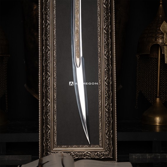 ALTIN KAPLAMA KABARTMA FATİH SULTAN MEHMET KILICI 100CM (TABLOLU)