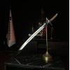 ALTIN KAPLAMA KABARTMA FATİH SULTAN MEHMET KILICI 100CM (TABLOLU)