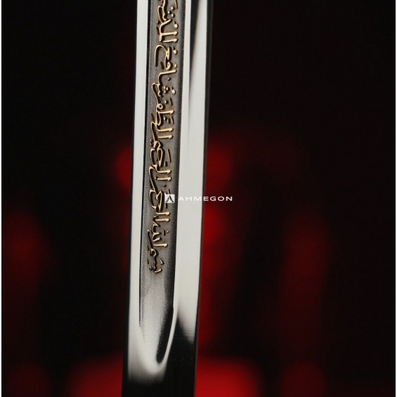 ALTIN KAPLAMA KABARTMA FATİH SULTAN MEHMET KILICI 100CM (TABLOLU)