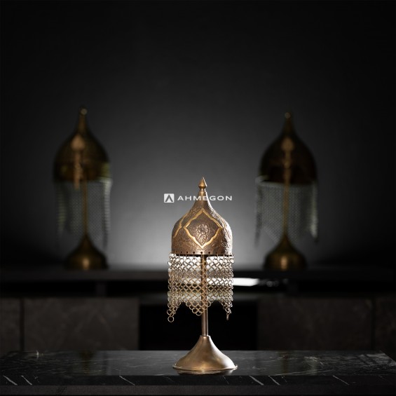Minyatür Miğfer – El Yapımı Bakır Dekor