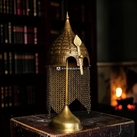 Fatih Sultan Mehmet Miğferi – El Yapımı Pirinç
