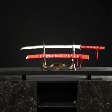 KATANA KIRMIZI BEYAZ 90CM
