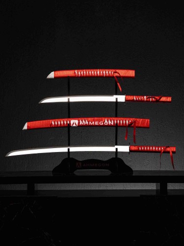 KIRMIZI BEYAZ KATANA SET