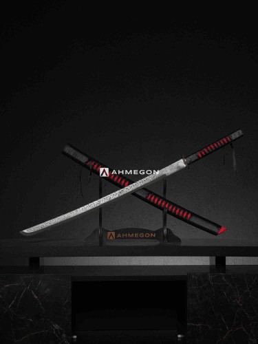 DAMASCUS KATANA (ÖZEL STANDLI)