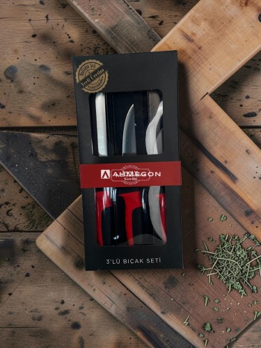 AHMEGON 3'LÜ KURBAN BIÇAK SETİ