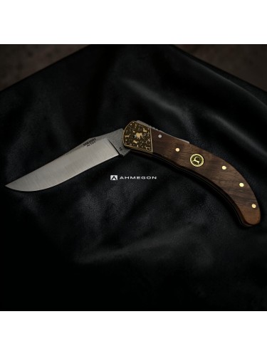 AHMEGON® Çakı 10 – Ahşap Görünümlü Klasik Katlanır Çakı