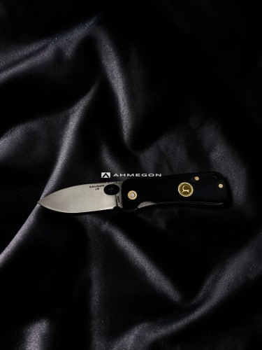 AHMEGON® Çakı 18 – Siyah Minimal Katlanır Çakı