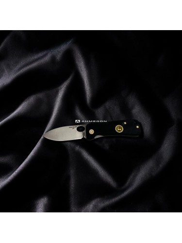 AHMEGON® Çakı 18 – Siyah Minimal Katlanır Çakı