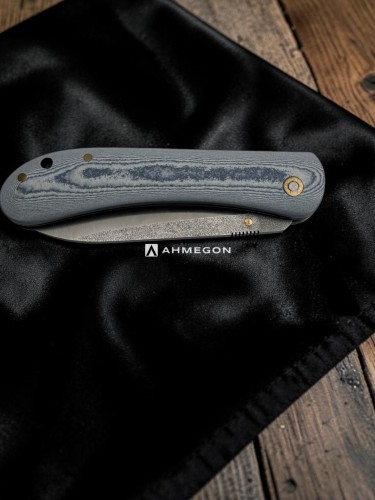 AHMEGON® Çakı 22 – Gri Dekoratif Kapalı Çakı