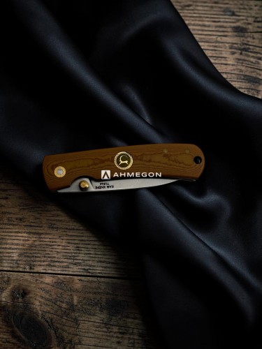 AHMEGON® Çakı 28 – Açık Kahverengi Sap Görünümlü Çakı