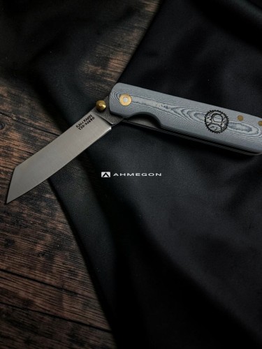 AHMEGON® Çakı 3 – Gri İşlemeli Katlanır Çakı