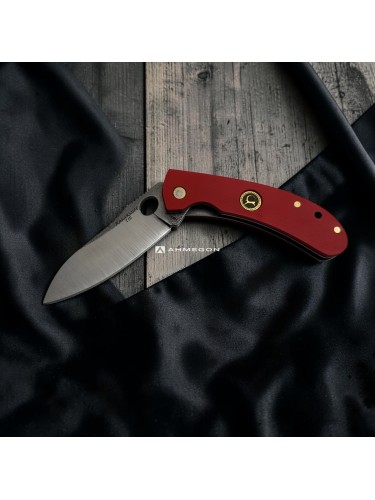 AHMEGON® Çakı 32 – Kırmızı Saplı Modern Katlanır Çakı