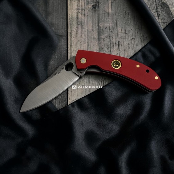 AHMEGON® Çakı 32 – Kırmızı Saplı Modern Katlanır Çakı