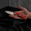 AHMEGON® Çakı 32 – Kırmızı Saplı Modern Katlanır Çakı