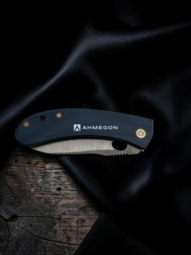 AHMEGON® Çakı 33 – Lacivert Saplı Modern Katlanır Çakı