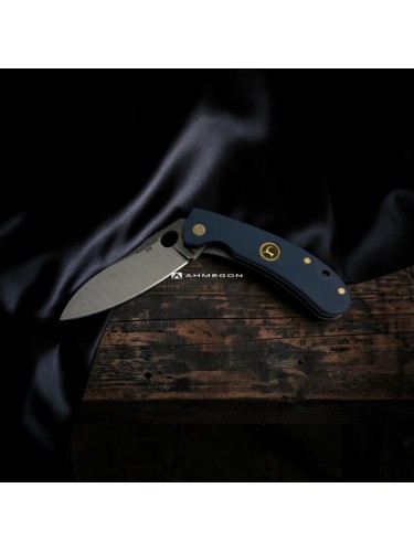 AHMEGON® Çakı 33 – Lacivert Saplı Modern Katlanır Çakı