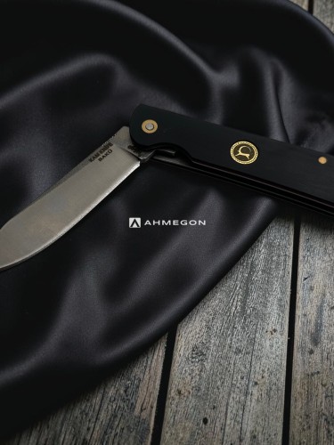AHMEGON® Çakı 36 – Siyah Saplı Modern Katlanır Çakı