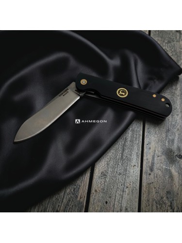 AHMEGON® Çakı 36 – Siyah Saplı Modern Katlanır Çakı