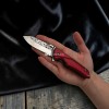 AHMEGON® Çakı 51 – Kırmızı Saplı Dekoratif Katlanır Çakı