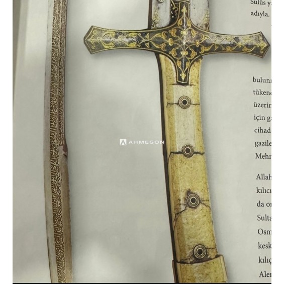 (ÖN SİPARİŞ) TOPKAPI SARAYI 24 AYAR ALTIN İŞLEMELİ FATİH SULTAN MEHMET KILICI 126 CM 