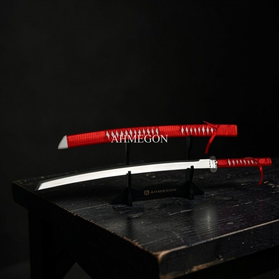 KATANA KIRMIZI BEYAZ 90CM KATANA KIRMIZI BEYAZ 90CM