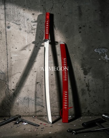 KATANA KIRMIZI BEYAZ 90CM