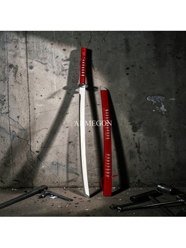 KATANA KIRMIZI BEYAZ 90CM