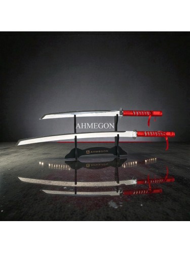 KIRMIZI BEYAZ KATANA SET