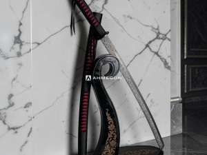 Kırmızı Katana Seti 90 cm & 70 cm – Japon Estetiğinin İhtişamlı İkilisi