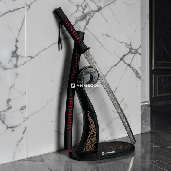 DAMASCUS KATANA (ÖZEL STANDLI)