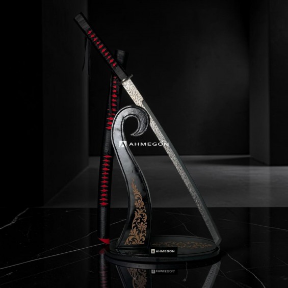 DAMASCUS KATANA (ÖZEL STANDLI)