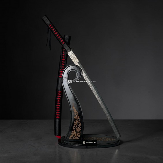DAMASCUS KATANA (ÖZEL STANDLI)