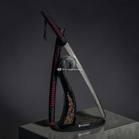DAMASCUS KATANA (ÖZEL STANDLI)