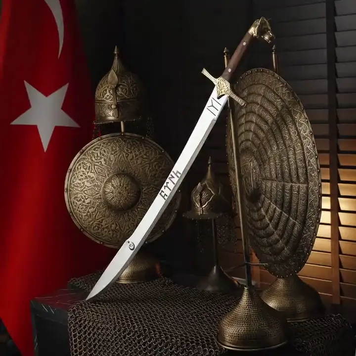 Kurt Başlı Türk Kılıcı ürün videosu
